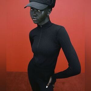 ZARA TECHNICAL SWEATSHIRT JACKET WITH ZIPPER